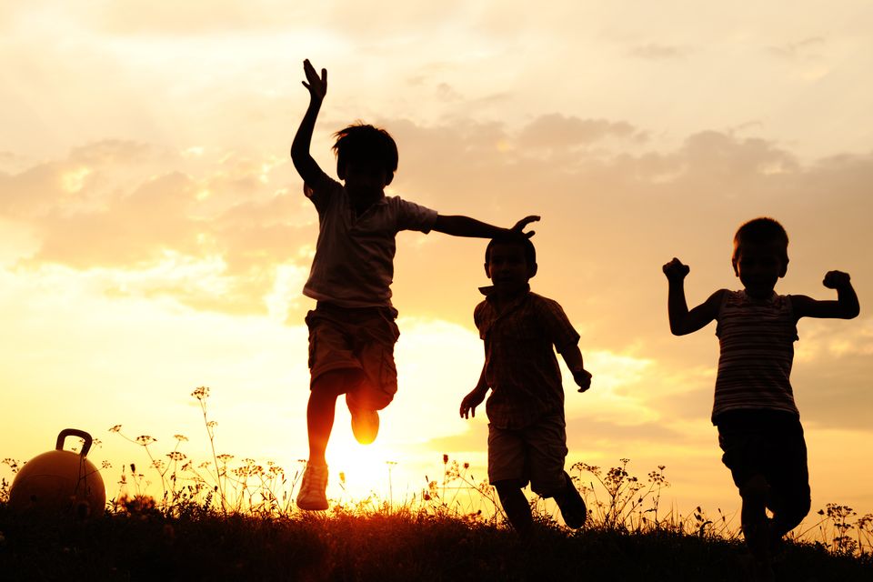 As adults we most likely have many fond memories of childhood outdoor games, reluctantly going in when called for the umpteenth time by parents when the night sky was closing in. Stock image.